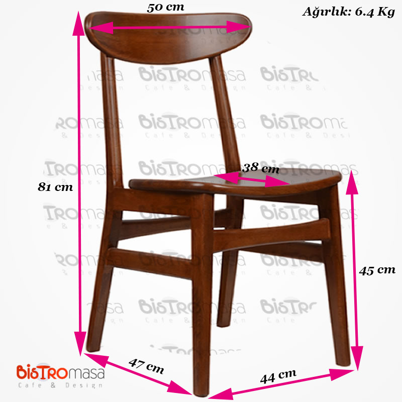 ahşap-cafe-sandalye-ölçüleri