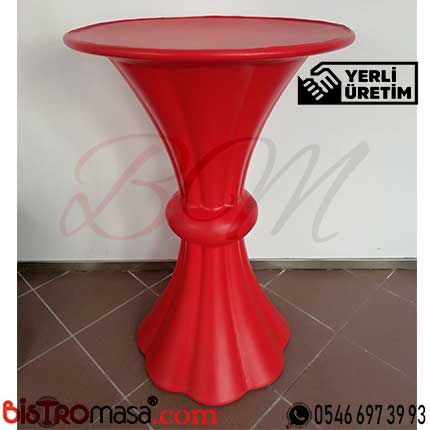 Kırmızı Plastik Bar Masası KBMP001